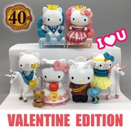 KT 40th Anniversary Edition Valentine's Day Wedding Ornaments Show Love Doll Wedding Dress Prince Wh