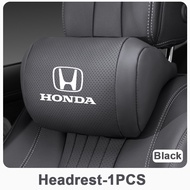 เบาะหนัง Nappa หรูหราพนักพิงศีรษะในรถยนต์เบาะป้องกันคอหมอนนุ่มฟูสำหรับฮอนด้าแอคคอร์ดซิตี้ซีวิค Brio 