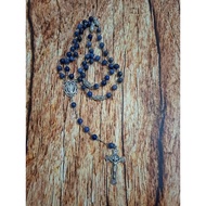 Rosary stone necklace stone blue sodalite