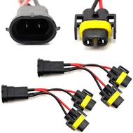 2 Car Headlights H11 H8 H9 Male To Female One Point Two Conversion Cord Socket Harness
