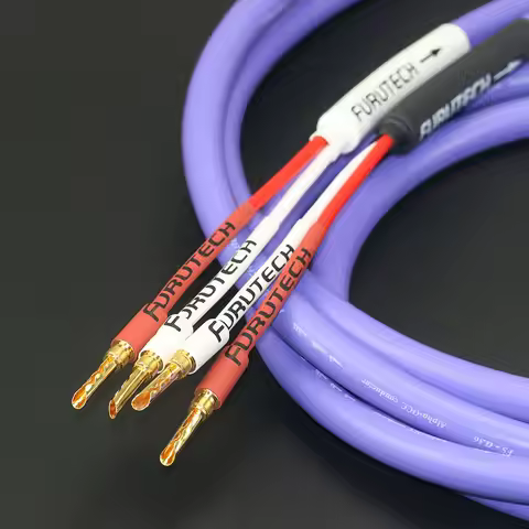 Original Japanese FURUTECH FS - α 36 Alpha OCC HiFi amplifier speaker speaker cable banana to Y plug
