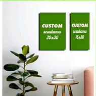 Custom Wooden Poster Photo-Logo Print for Wall Decoration Square & Rectangular Bedroom Paper Decorat