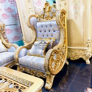 Kursi Sultan Ruang Tamu Sofa Mewah Sultan Model Klasik Terbaru 2024 Kursi Raja Jati Ukir Jepara