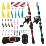 Ultra Short Retractable Fishing Rod Fishing Reel Full Set Fishing Gear Equipment Combination TEMU Al