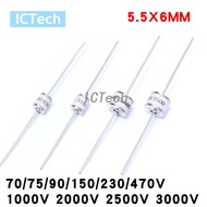2R B5G SX51 Ceramic Gas Discharge Tube 5.5X6mm 70V 75V 90V 150V 230V 350V 470V 800V 1000V 2000V 3000