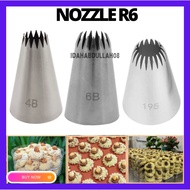 (4B/6B/195) 864 356 Icing Piping Nozzle Pastry Tips Piping Icing Decorating Cake Stainless Steel Pip