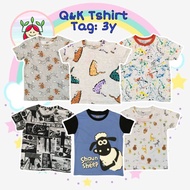 Tshirt Budak Q&K [Tag 3y] Cotton