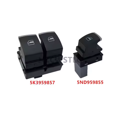 New 5K3959857 5ND959855 Chrome Window Control Switch For VW Golf 5 6 Touran Passat B6 B7 CC Caddy Ti