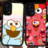 Black Casing for OPPO F17 Pro A35 A93 A15 Reno 4F A15s A16E A54 4 Lite A16K H114 Sesame Street Elmo