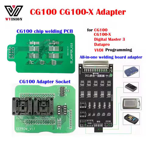 CG100X CG100 Programmer Adapter Chip Welding Board Digital Master Dataprog Welding Wire Car Meter Ad
