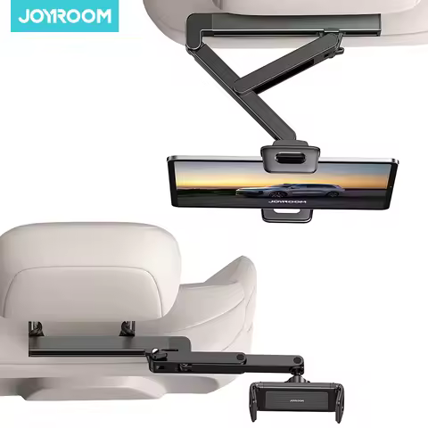 Joyroom Car Headrest Tablet Holder Mount 3 in 1 Adjustable Backseat Car Mount Road Trip Essentials f