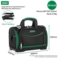 ISKU Tool Bag Besar / Tas Perkakas 15 17 20 inch 1680D Kain Oxford Tas Perkakas Anti Air