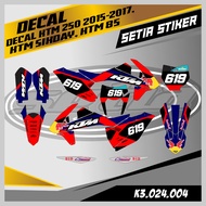 DECAL KTM 250 2015-2017/KTM SIXDAY/KTM 85 DESIGN FREE REQUEST CUSTOM NEW, KTM STICKER, (K3.024.004)