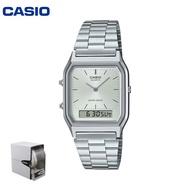 Casio Vintage Watch 💯(Ori) AQ230A-7AMQYDF Stainless Steel AQ230 Casio Watch / Casio Metal Watch / Un