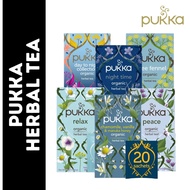 Pukka Organic Herbal Tea [Night Time / Three Fennel / Peace / Relax / Chamomile Vanilla Manuka / Day