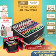 Express Marker Touch Colored Pens 48-60-80-100-168-262 Professional Pens with Cloth Bag Painting Too