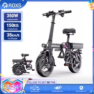 ROXS F10 electric bike จักรยานพับไฟฟ้า 48V20Aแบตเตอรี่ลิเธียมรถยนต์ไฟฟ้าพับได้สกู๊ตเตอร์ไฟฟ้า รถยาง 14 นิ้วกำลัง มอเตอร์ไร้แปรงถ่าน400W จักรยานพับได้