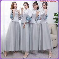 M-8XL Style Bridesmaid Dress Plus Size Wedding Cheongsam Baju Women Clothes Tang Suit Banquet Qipao 