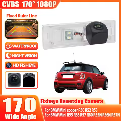 170° Fisheye Starlight Parking Car Rear View Camera For BMW Mini cooper R50 R52 R53 For BMW Mini R55