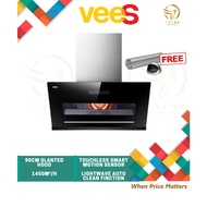 VEES SLANTED HOOD 1450 SUCTION POWER DH-109AC WITH MOTION SENSOR PENYEDUT ASAP DAPUR