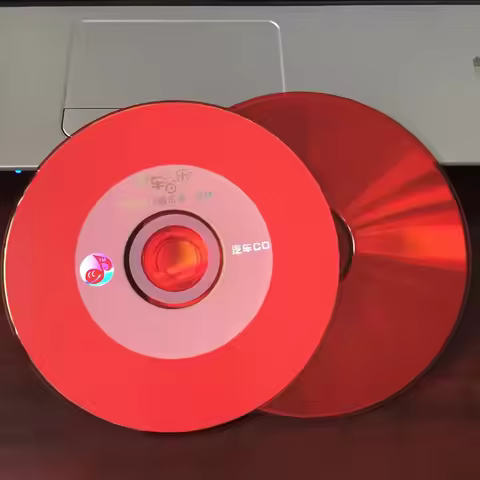 Wholesale 10 Pcs Yihui Grade A 700 MB 52x Blank Printed Red Car CD-R Disc