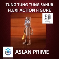TUNG TUNG TUNG SAHUR FLEXI FLEXIBLE ACTION FIGURE 3D Print Toy Toys Collection Horror Horror Viral A