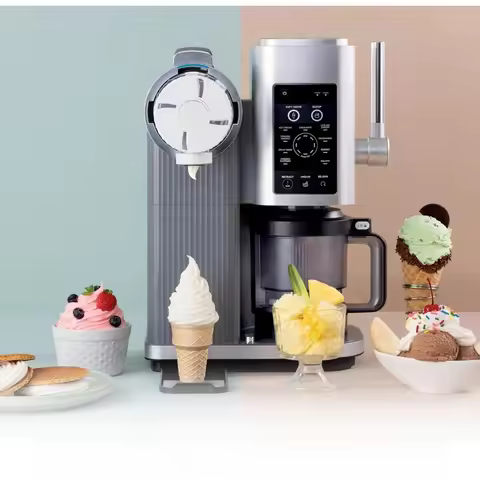 13-in-1 Ice Cream Maker Machine for Soft Serve Sorbet Milkshakes Frozen Yogurt with 2 Pint Container