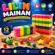 LILIN 1 Dozen Colorful Educational Wax Toys for Children