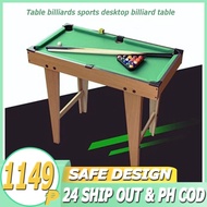 On hand 27x14 inches Mini billiard Table for Kids wooden with tall feet pool table set taco billiard