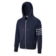 Mới nhập khẩu thom Browne TB Áo cardigan có mũ làm bằng Thể Thao Cotton nguyên chất và giải trí phù 