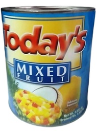 TODAYS Mixed Fruit Cocktail BIG SIZE (1 x Net Weight 3.033 kg and Drained Weight 1.552 kg)