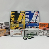 MINI GT 1/64 LB WORKS NISSAN 35GT-RR PORSCHE 911 GT3 LAMBORGHINI AVENTADOR TOYOTA SUPRA HONDA TYPE R