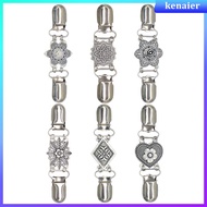 6 Pcs Dress Shawl Cinch Clips Vintage Sweater Clothes Closure 10.50X2.70X1.00CM Silver  kenaier