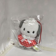 三麗鷗 SANRIO Pochacco PC狗 週邊掛飾 絨毛公仔 (紅色) [平行進口]