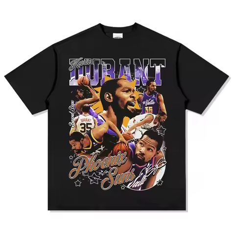 Kevin Durant Sports Basketball Fans Men Clothing Haikyuu Short Sleeve Round Neck Printing Pullover R