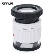 KIPRUN 30X Adjustable Magnification Magnifier, Magnifying Glass with LED UV Light Adjustable Focal J