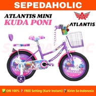 Sepeda Speda Anak Perempuan ATLANTIS Kuda Poni Little Pony/BNB RAINBOW