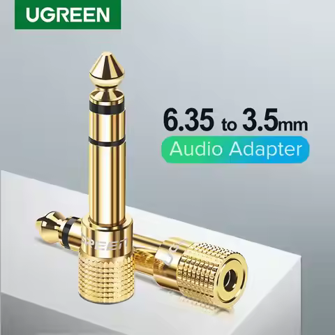Ugreen Jack 3.5 Speaker Connector 6.35mm Male to 3.5mm Female Audio Connector 3.5 Jack Aux Cable for