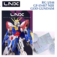 [LNX ] RG06 RG 1/144 GF-13-017 NJII GOD GUNDAM WATER SLIDE DECAL
