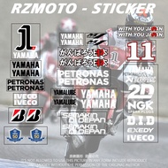 RZMOTO Yamaha R1 R6 R3 R25 50th World SBK MOTOGP Fairing Sticker ป้ายตกแต่งรถจักรยานยนต์สปอร์ตแบบติด