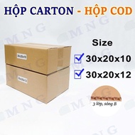 Carton box for packaging size 30x20x10, 30x20x12