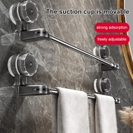30/50/65CM Retractable Towel Bar/Bathroom Suction Cup Towel Rack Punch Free