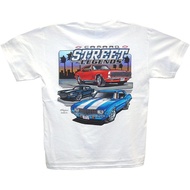 Men's cotton T-shirt Hot Shirts Camaro Street Legends T-Shirt: White Chevy Z/28 SS RS 1967 1969 1970