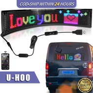 Addressable RGB Matrix Panel Flexible Bluetooth App for Text and Animation Display in Cars