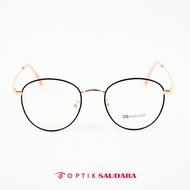 Optik Saudara - Korean Eyeglass Frames - Round Glasses F OL ZYLEA BLK|RSGLD 52
