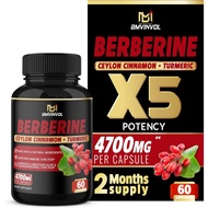 Premium Berberine HCL Extract 60 Capsules | Bmvinvol