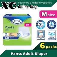 Tena Pants Value M Adult Diapers Pampers Dewasa Lampin Dewasa 成人尿裤 M Size  1 Carton (6packs)