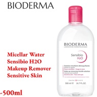 Bioderma Cleansing Water Sensibio H2O Make-up Removing 500ml โรคผิวหนัง น้ำยาล้างเครื่องสำอาง EXP:20