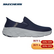 Skechers Men Slip-ins Sport D'Lux Walker 2.0 Reeler Casual Shoes - 232463-NVY Air-Cooled Memory Foam