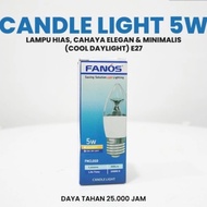 Fanos Candle Led 5 Watt Light Fanos 5 W 5Watt Fitting E27 Decorative